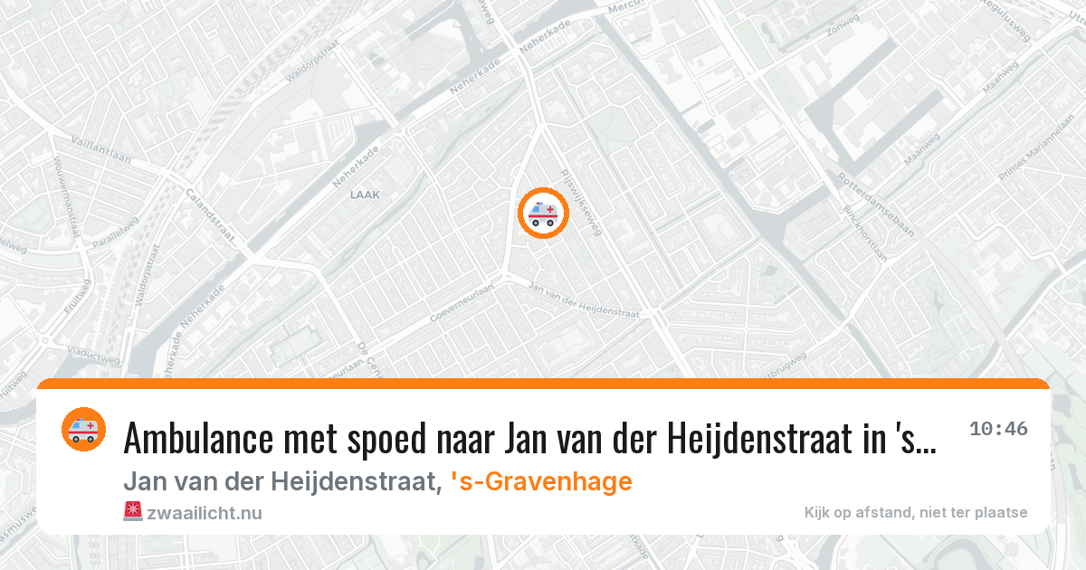 Ambulance met spoed naar Jan van der Heijdenstraat in 's-Gravenhage — 26 jan 2026