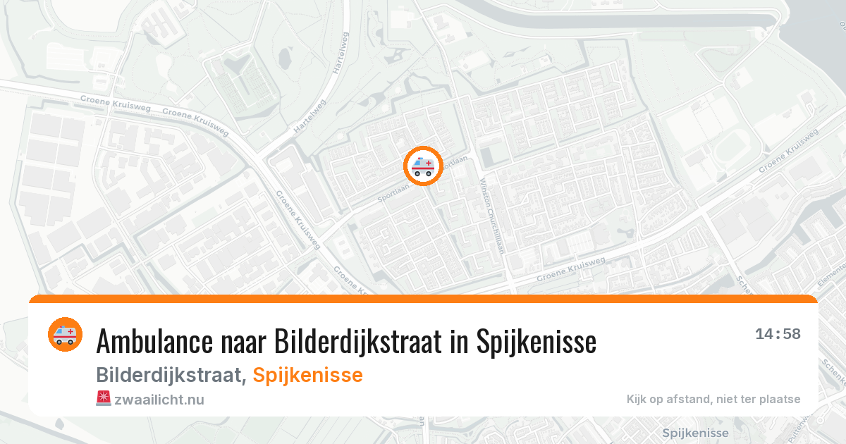 Ambulance naar Bilderdijkstraat in Spijkenisse — 20 jul 2026