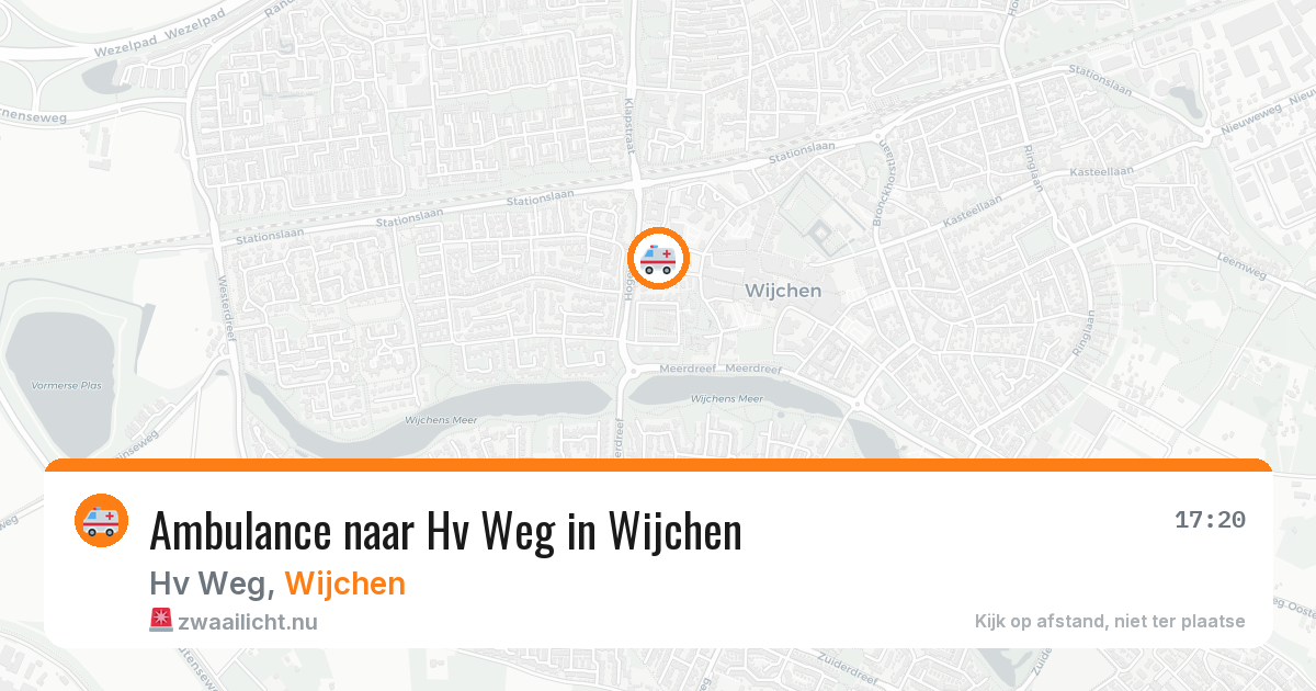 Ambulance naar Hv Weg in Wijchen — 13 jul 2026