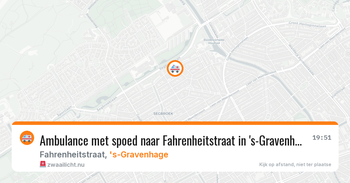 Ambulance met spoed naar Fahrenheitstraat in 's-Gravenhage — 25 jan 2026