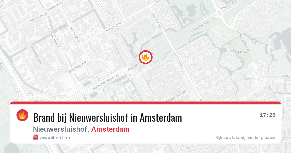 Brand bij Nieuwersluishof in Amsterdam — 12 mei 2026