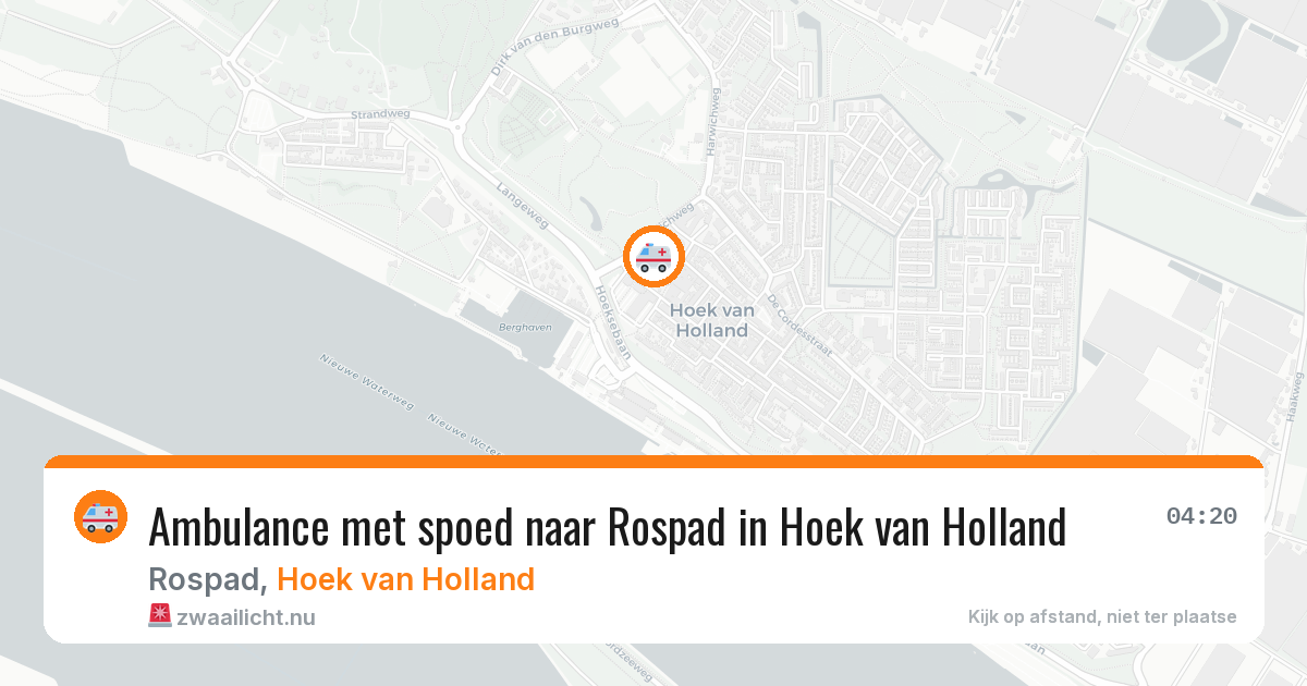 Ambulance met spoed naar Rospad in Hoek van Holland — 18 mrt 2026