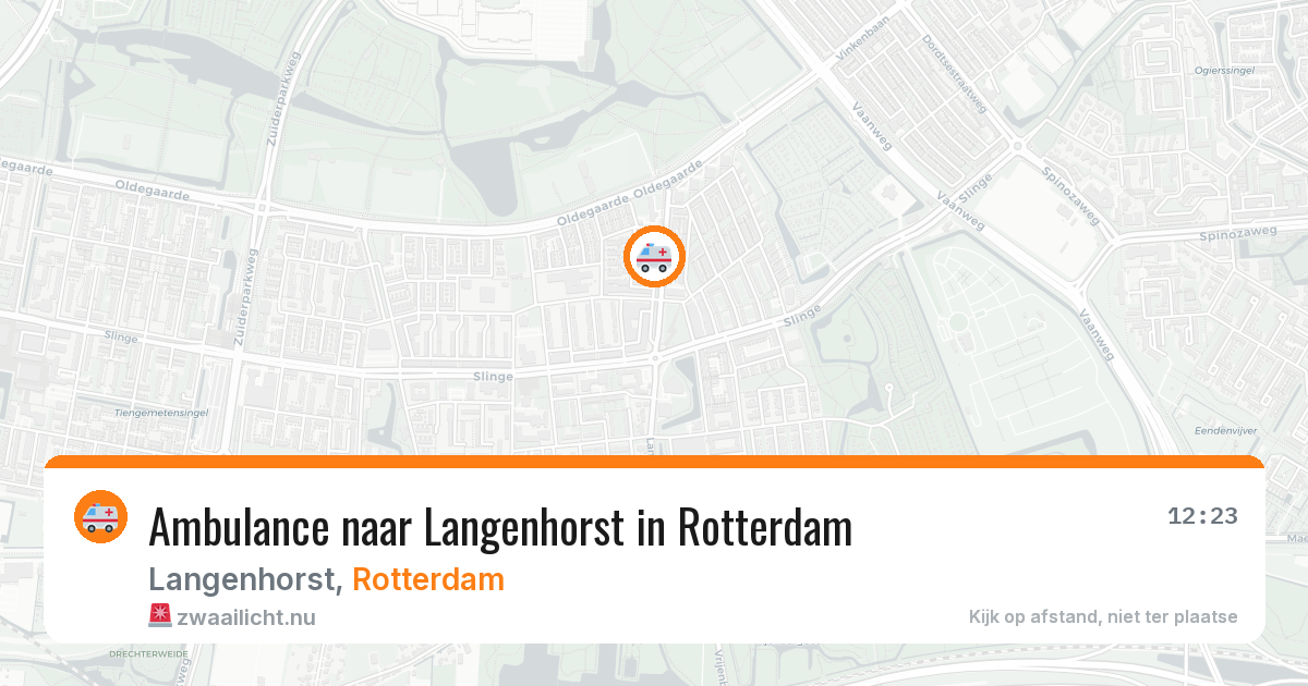 Ambulance naar Langenhorst in Rotterdam — 2 mrt 2026