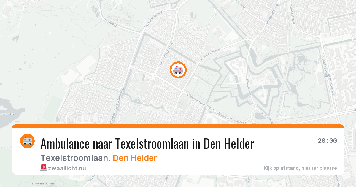 Ambulance naar Texelstroomlaan in Den Helder — 25 jul 2026