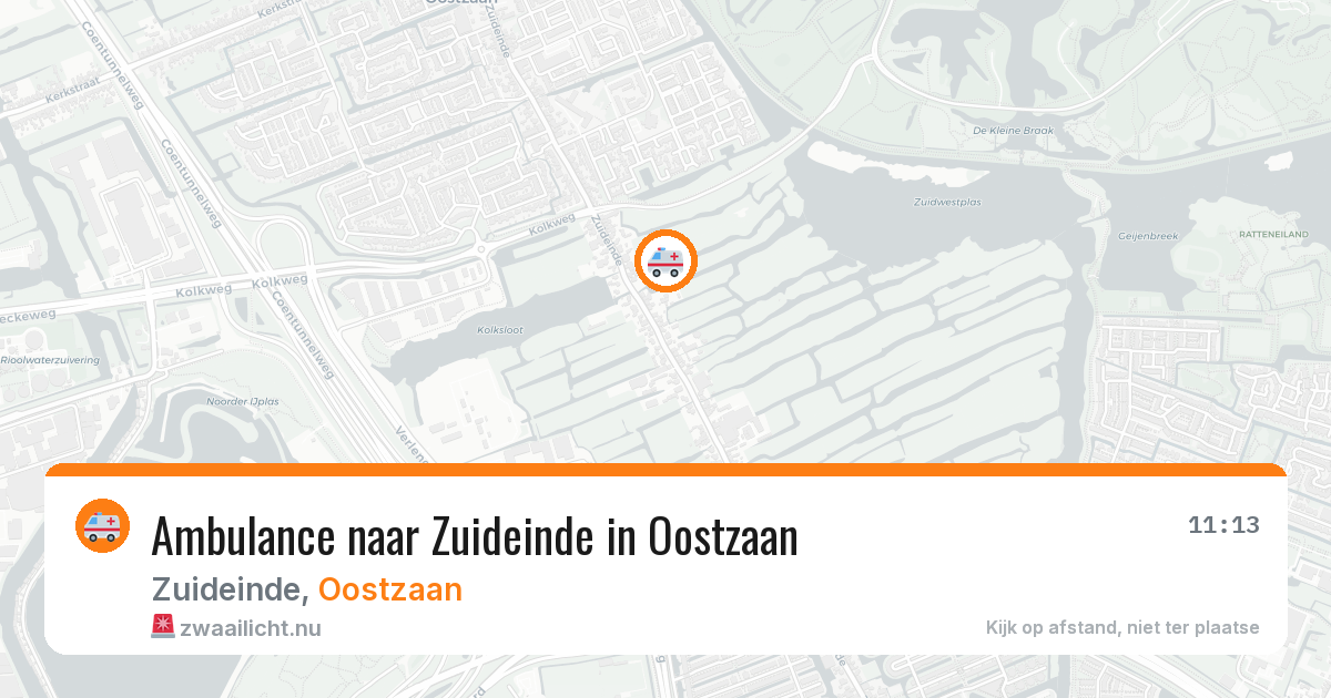 Ambulance naar Zuideinde in Oostzaan — 2 jun 2026