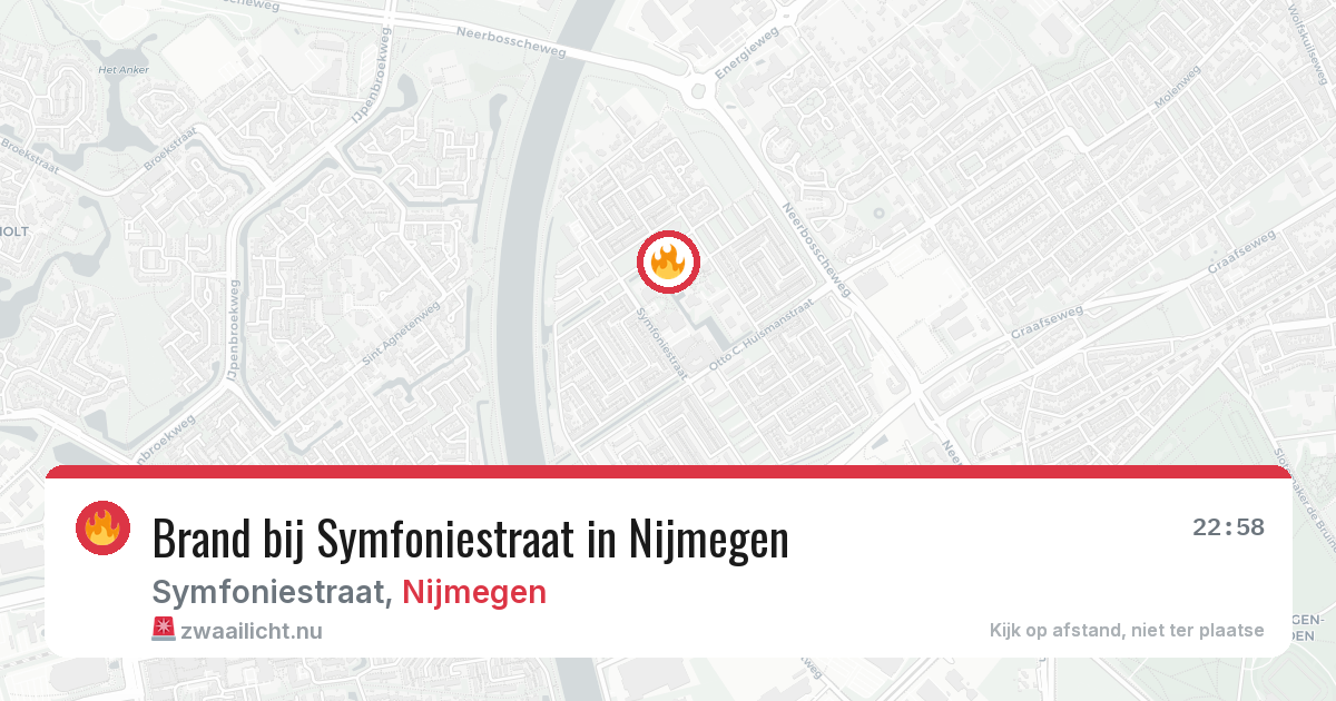 Brand bij Symfoniestraat in Nijmegen — 17 jul 2026