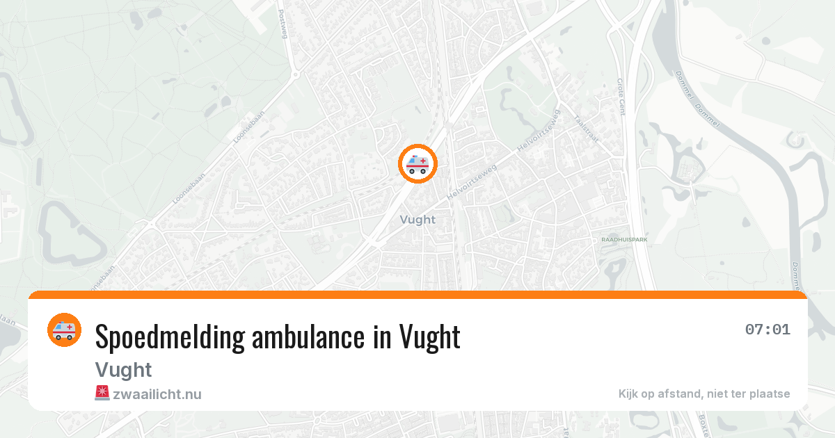 Spoedmelding ambulance in Vught — 20 jan 2026
