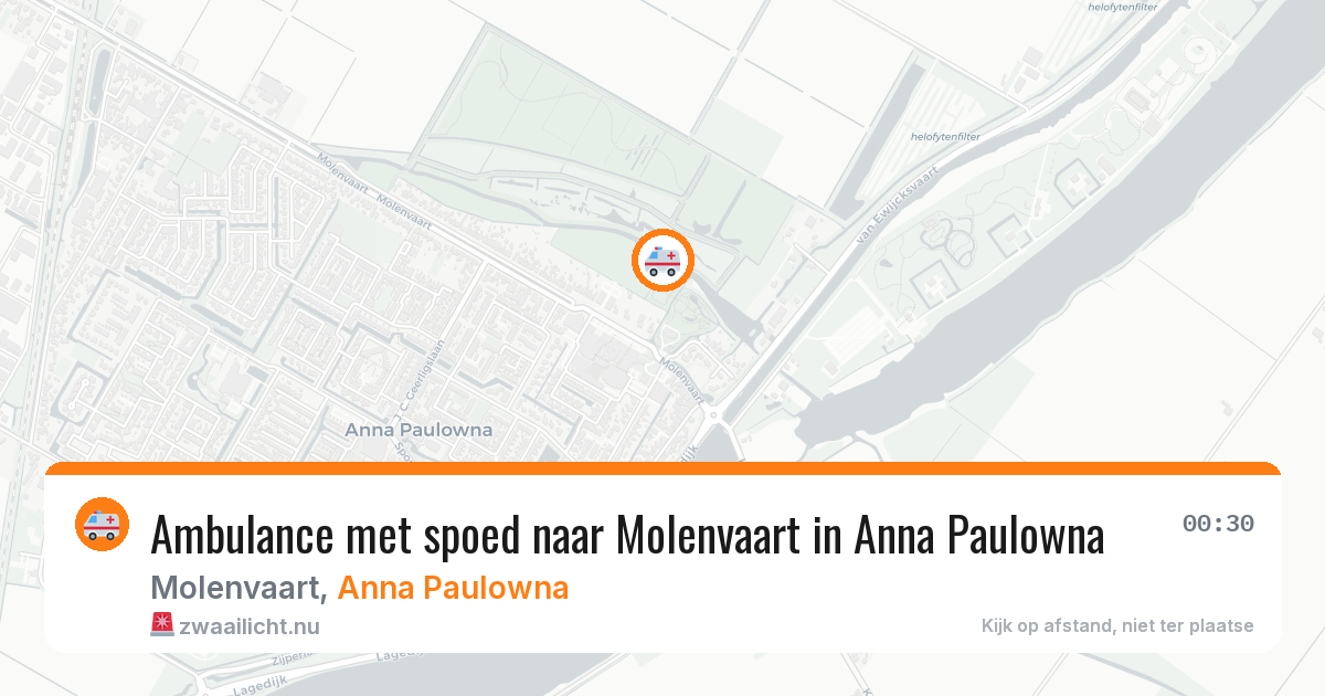 Ambulance met spoed naar Molenvaart in Anna Paulowna — 22 jul 2026