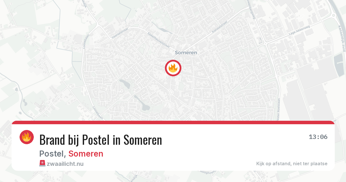 Brand bij Postel in Someren — 11 jul 2026