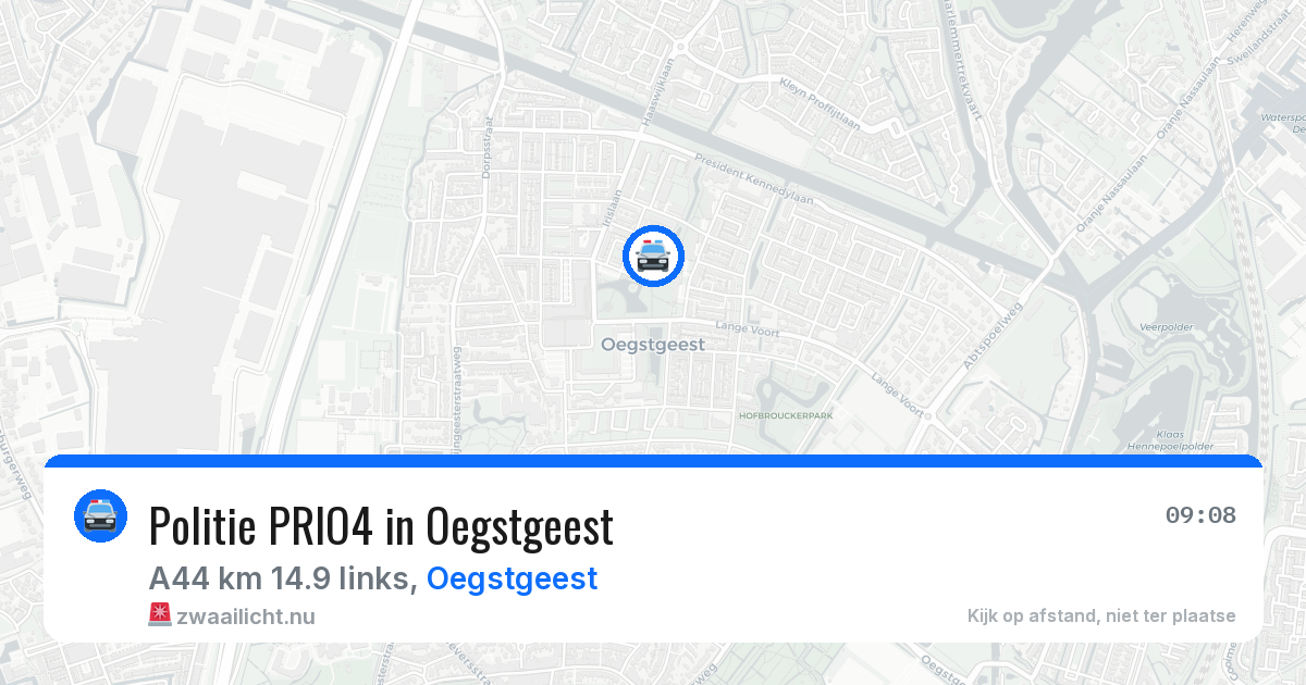 Politie PRIO4 in Oegstgeest — 17 mrt 2026 | 🚨 Zwaailicht.nu
