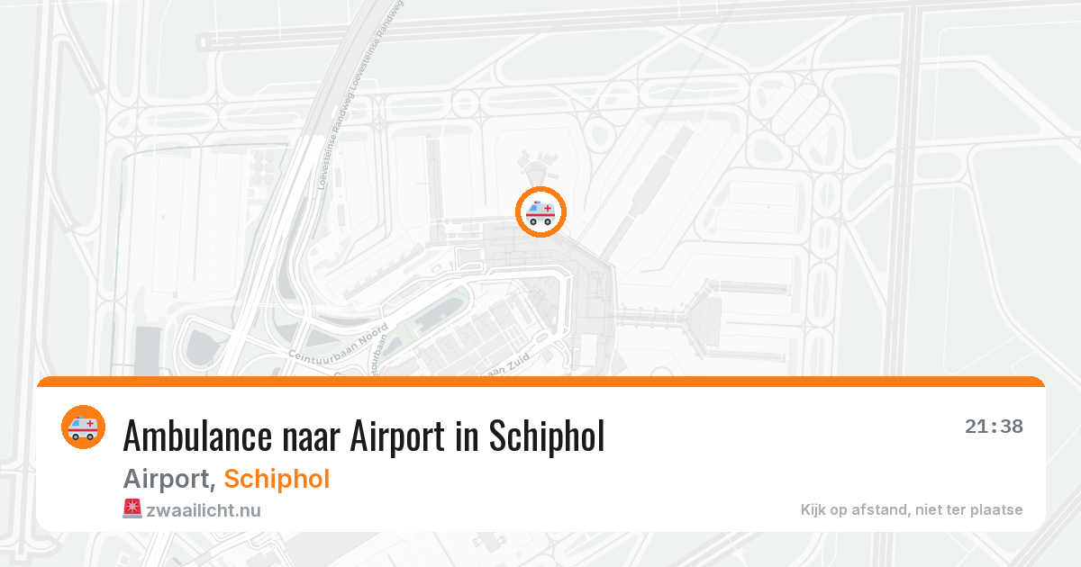 Ambulance naar Airport in Schiphol — 4 mei 2026