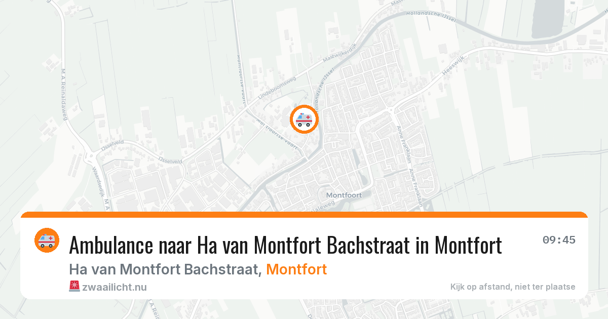 Ambulance naar Ha van Montfort Bachstraat in Montfort — 4 feb 2026