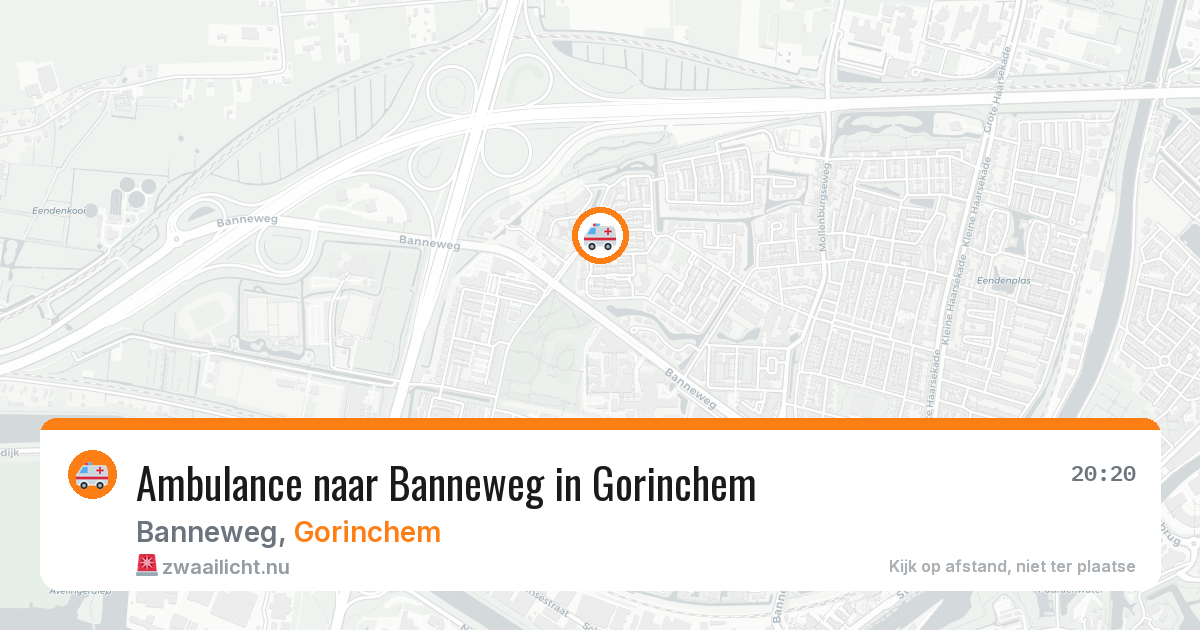 Ambulance naar Banneweg in Gorinchem — 14 mrt 2026