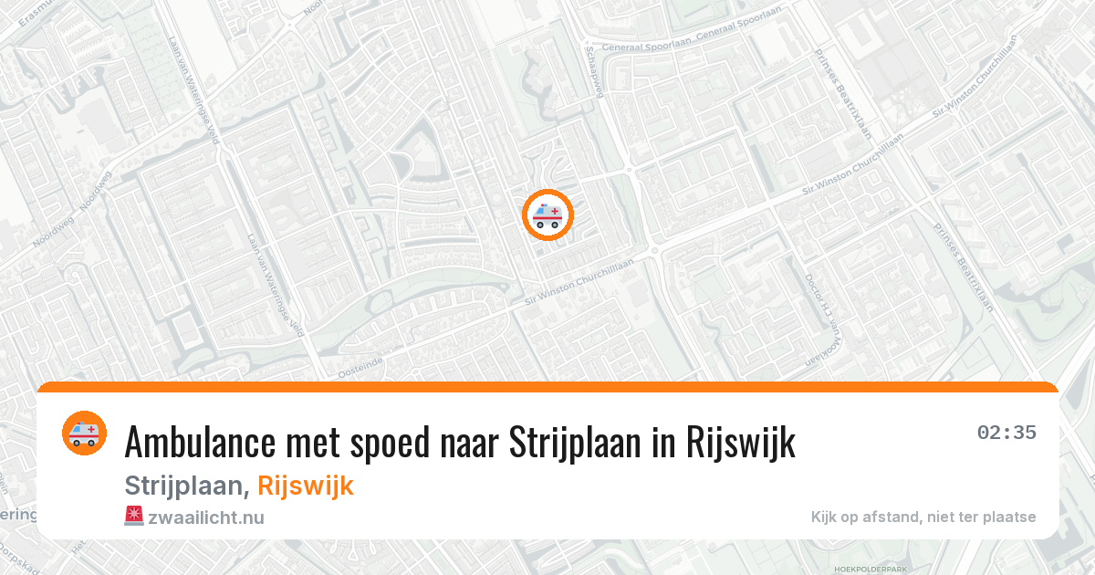 Ambulance met spoed naar Strijplaan in Rijswijk — 3 jun 2026