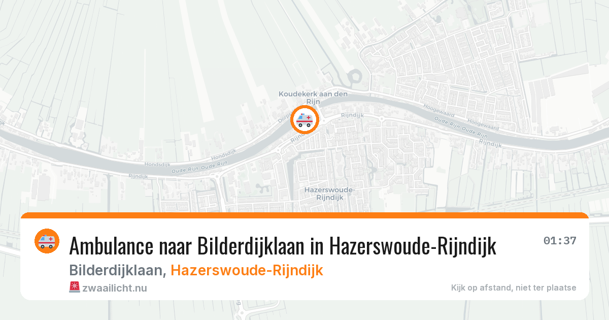Ambulance naar Bilderdijklaan in Hazerswoude-Rijndijk — 26 mei 2026