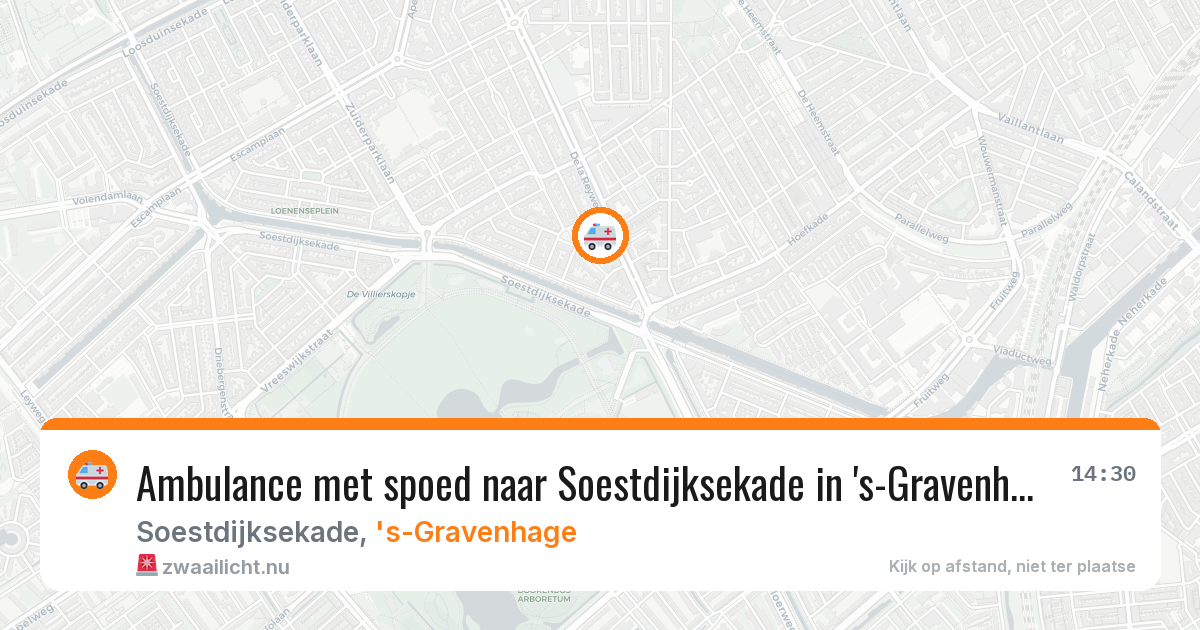 Ambulance met spoed naar Soestdijksekade in 's-Gravenhage — 10 jul 2026