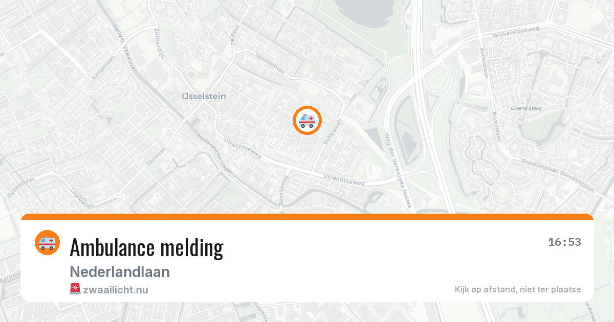 Ambulance melding — 9 feb 2026