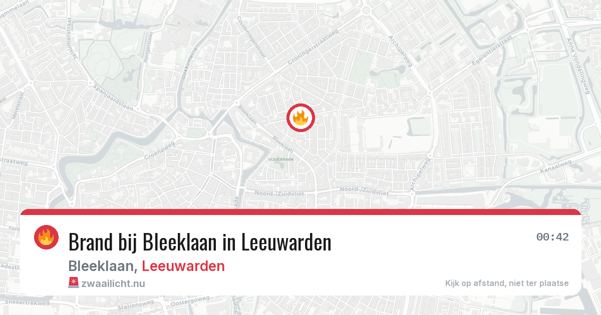 Brand bij Bleeklaan in Leeuwarden — 23 mei 2026
