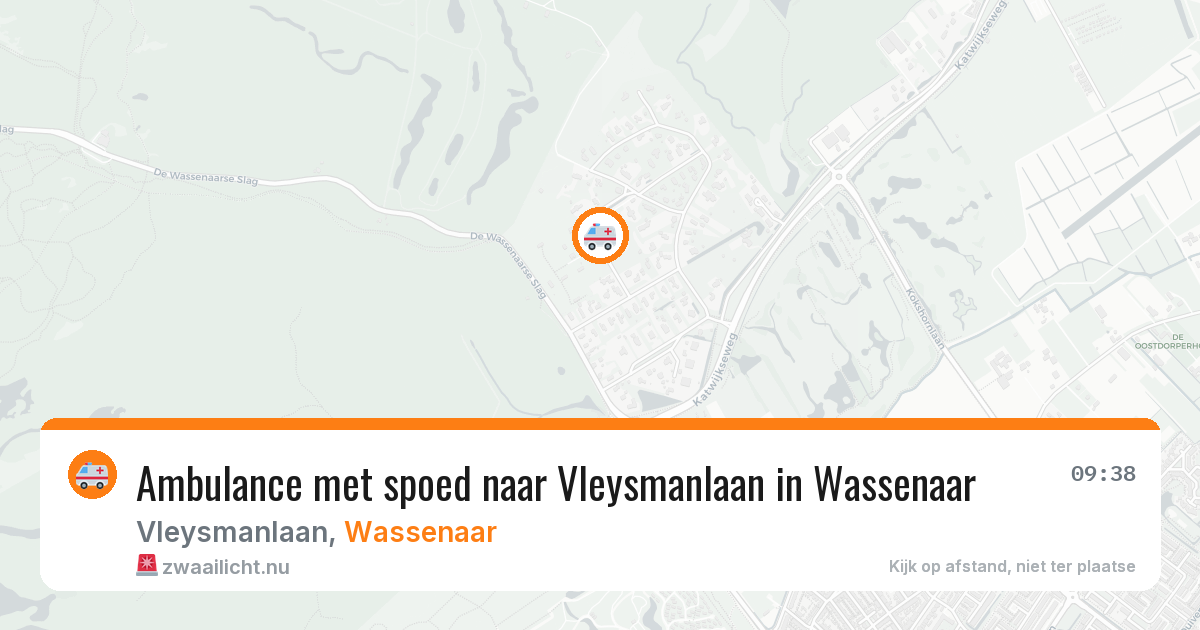 Ambulance met spoed naar Vleysmanlaan in Wassenaar — 24 jul 2026