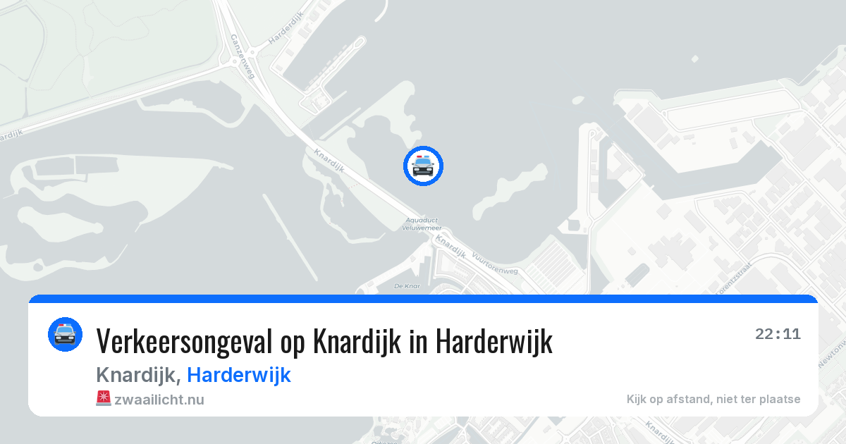 Verkeersongeval op Knardijk in Harderwijk — 24 jun 2026