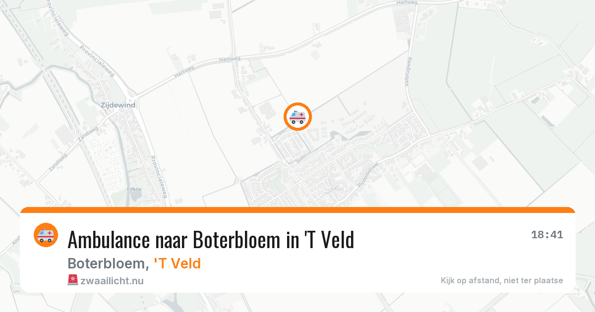 Ambulance naar Boterbloem in 'T Veld — 4 apr 2026