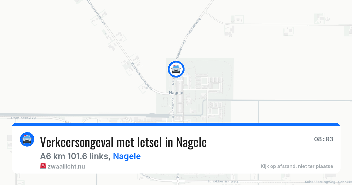 Verkeersongeval met letsel in Nagele — 9 jun 2026
