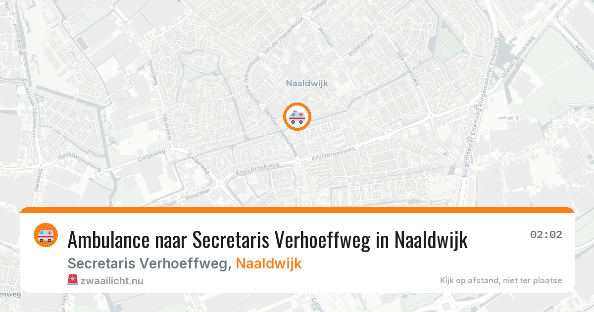 Ambulance naar Secretaris Verhoeffweg in Naaldwijk — 8 jun 2026