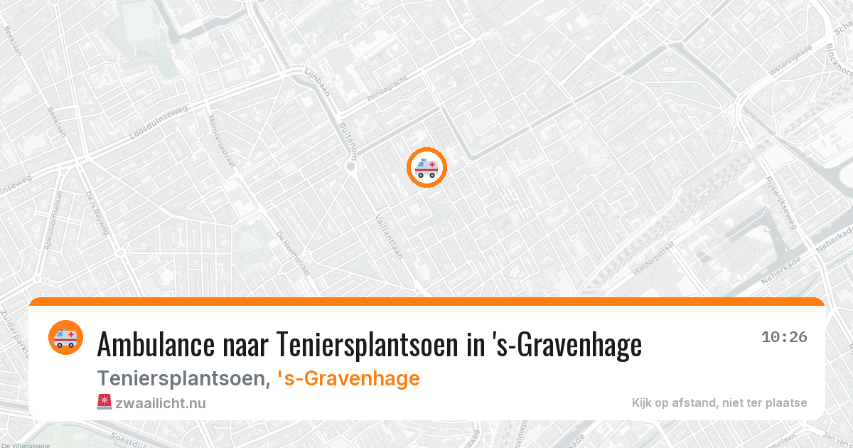 Ambulance naar Teniersplantsoen in 's-Gravenhage — 23 jul 2026