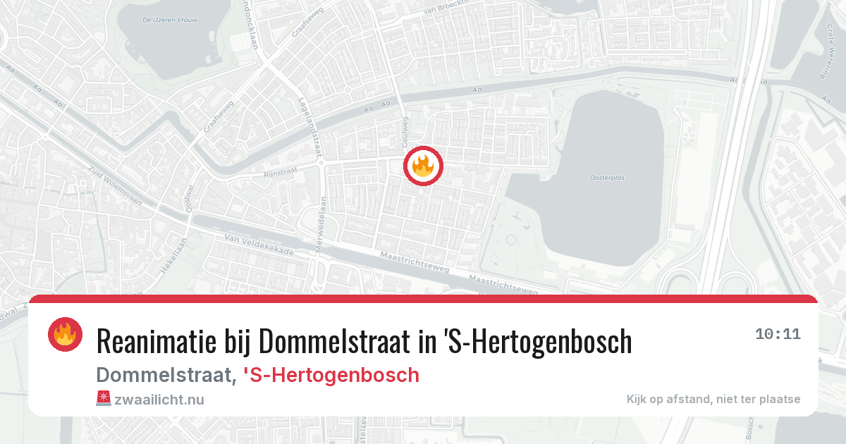 Reanimatie bij Dommelstraat in 'S-Hertogenbosch — 30 mrt 2026