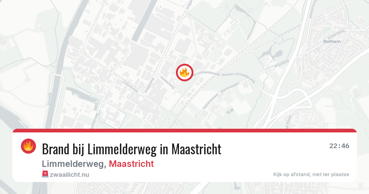 Brand bij Limmelderweg in Maastricht — 23 jun 2026