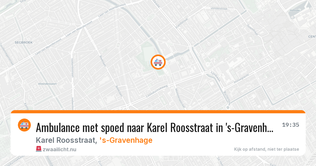 Ambulance met spoed naar Karel Roosstraat in 's-Gravenhage — 24 jul 2026