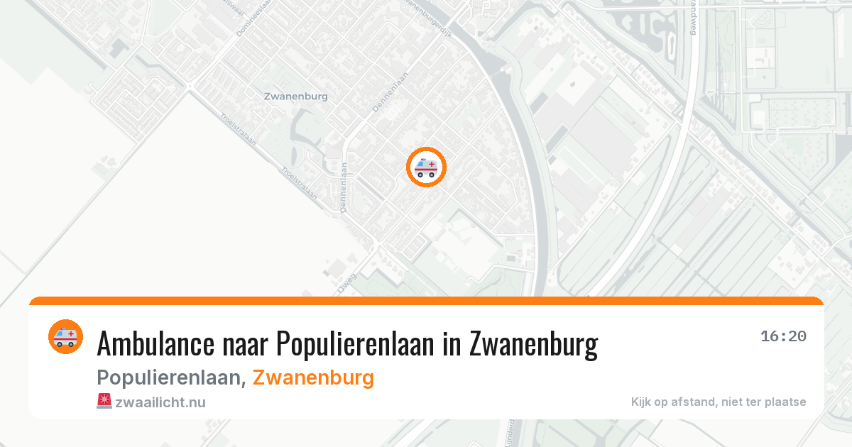 Ambulance naar Populierenlaan in Zwanenburg — 11 jul 2026