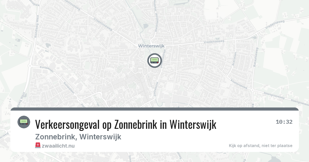 Verkeersongeval op Zonnebrink in Winterswijk — 24 mei 2026
