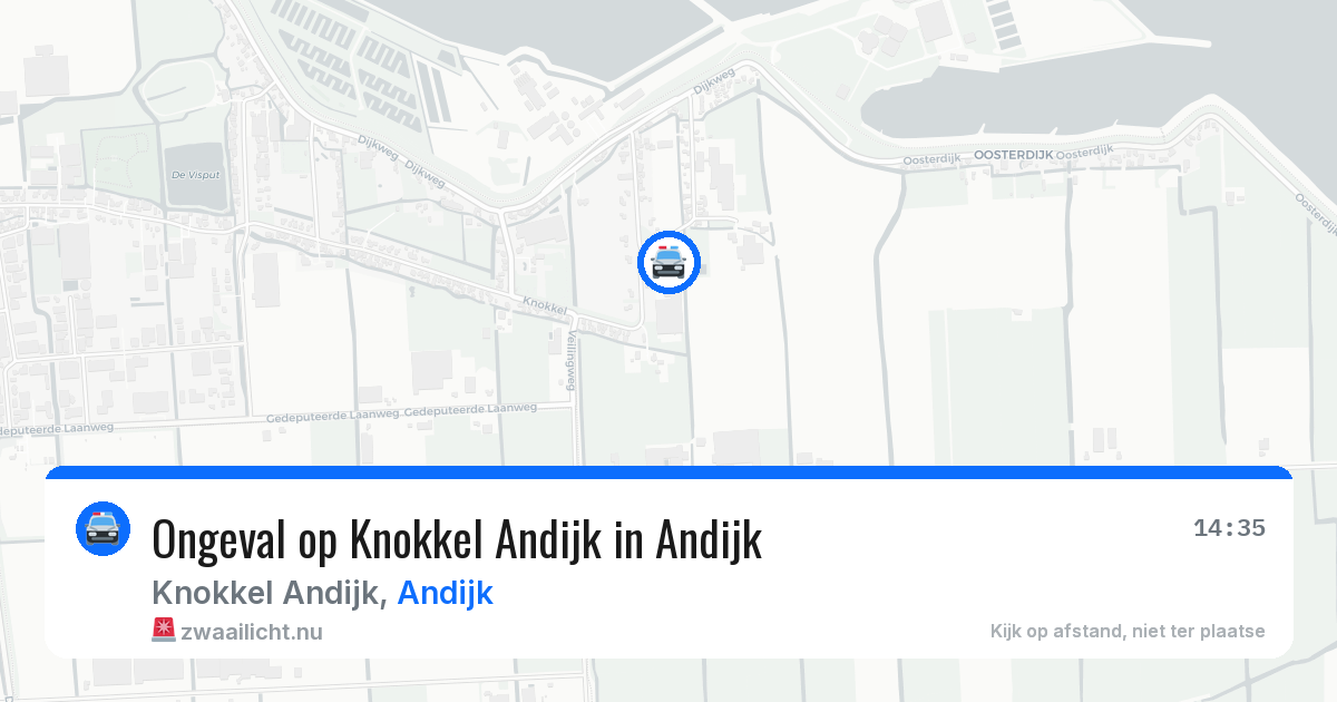 Ongeval op Knokkel Andijk in Andijk — 17 jul 2026