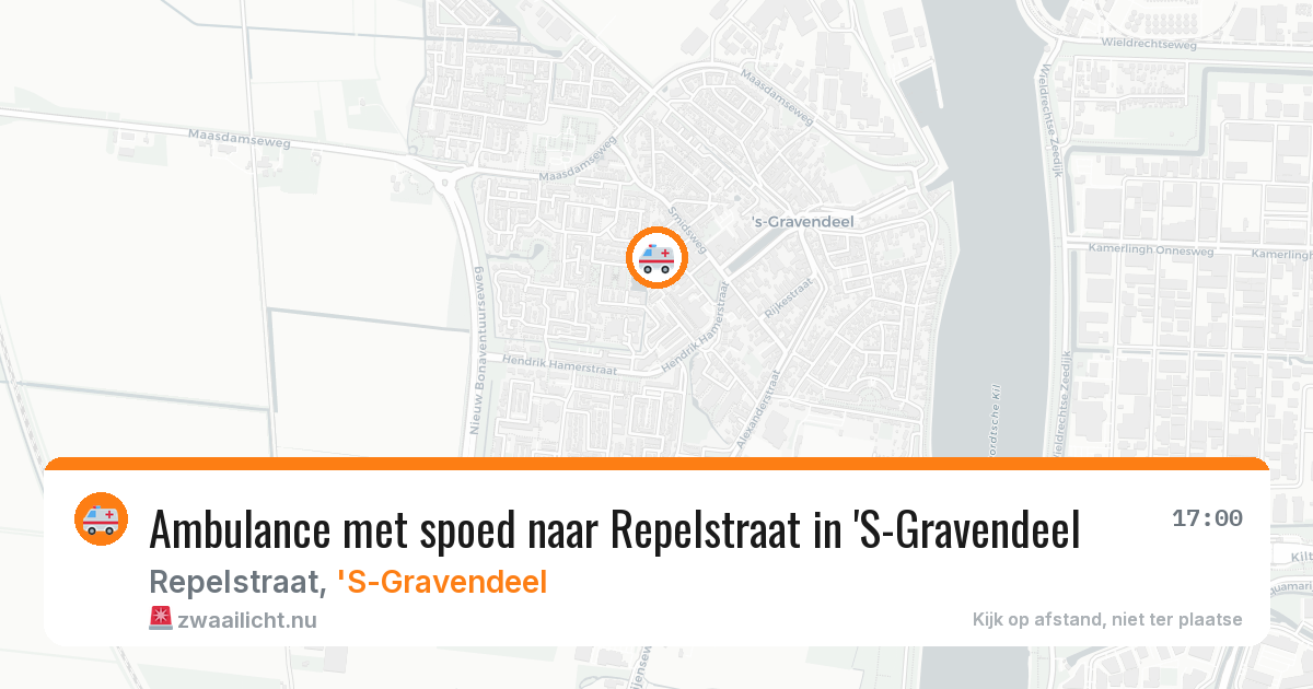 Ambulance met spoed naar Repelstraat in 'S-Gravendeel — 15 jul 2026