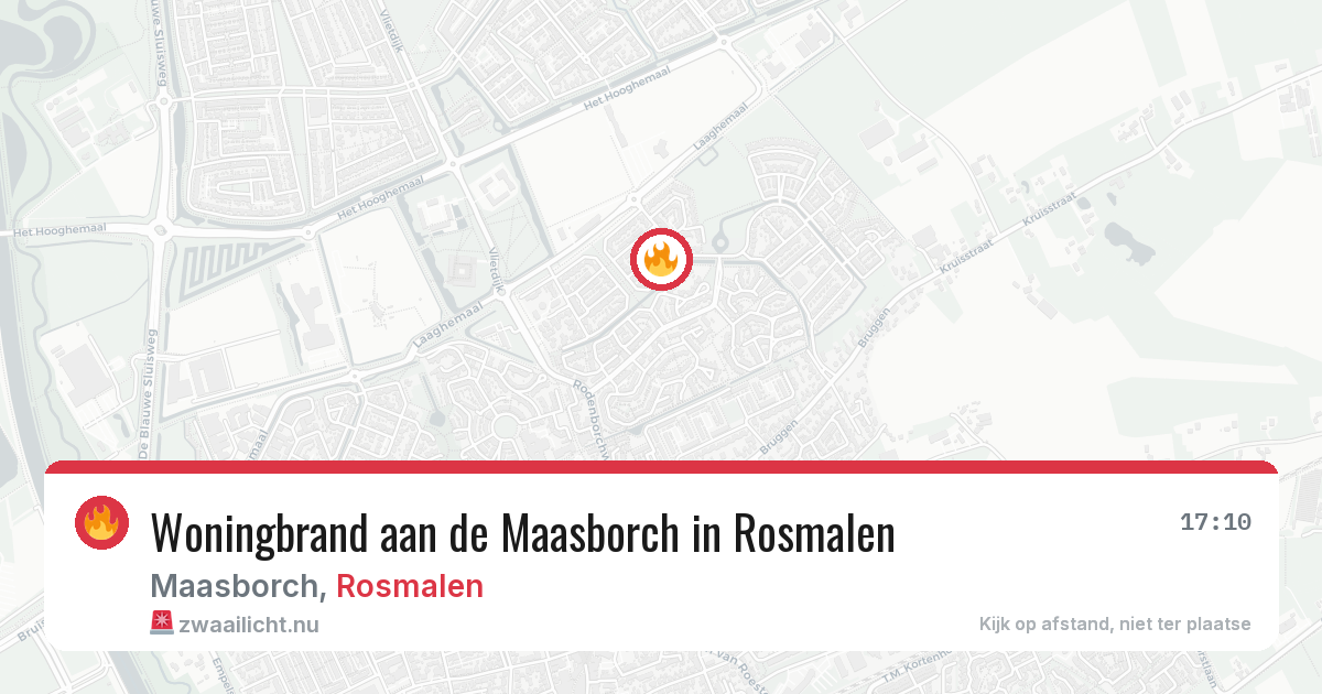 Woningbrand aan de Maasborch in Rosmalen — 20 jan 2026