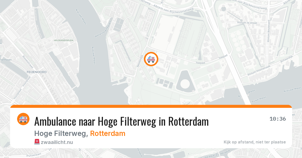 Ambulance naar Hoge Filterweg in Rotterdam — 11 jul 2026