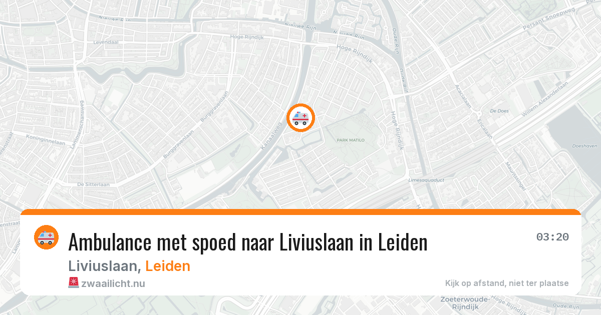 Ambulance met spoed naar Liviuslaan in Leiden — 22 jan 2026