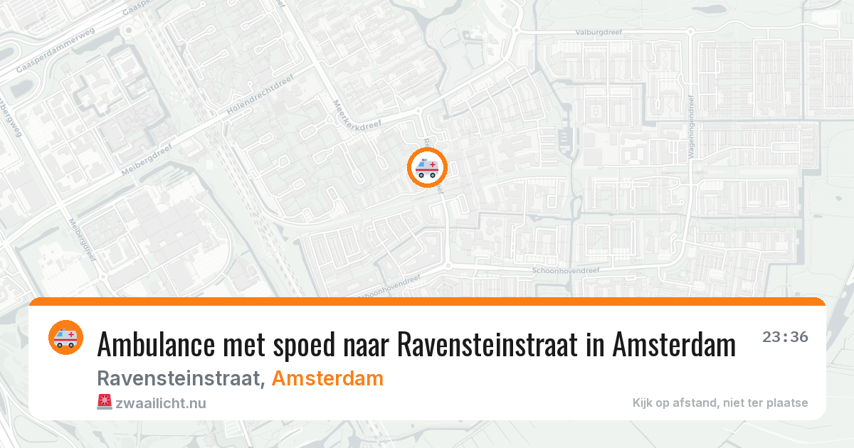 Ambulance met spoed naar Ravensteinstraat in Amsterdam — 2 apr 2026