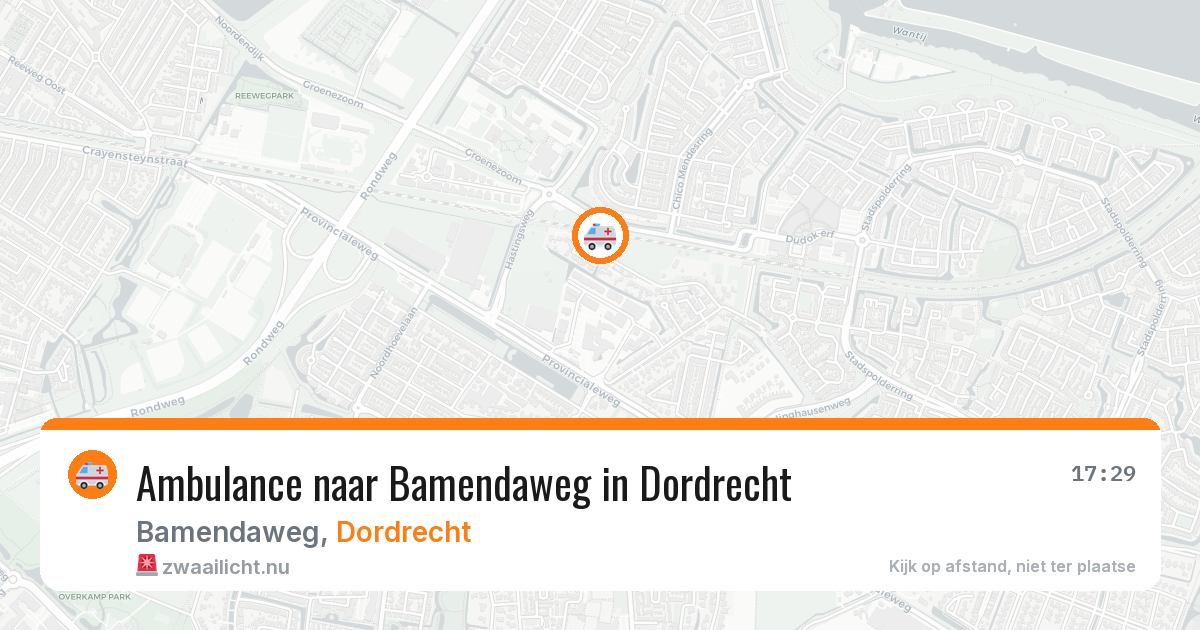 Ambulance naar Bamendaweg in Dordrecht — 6 jun 2026