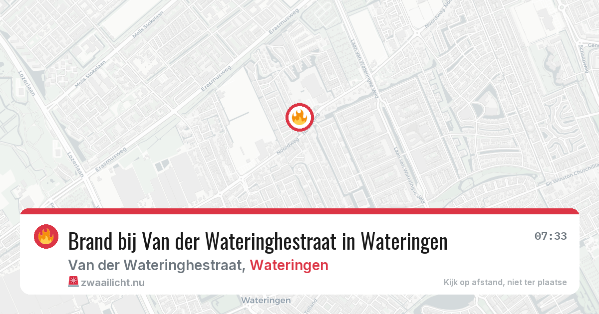 Brand bij Van der Wateringhestraat in Wateringen — 17 mrt 2026