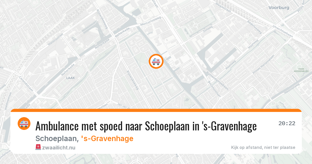 Ambulance met spoed naar Schoeplaan in 's-Gravenhage — 30 mei 2026