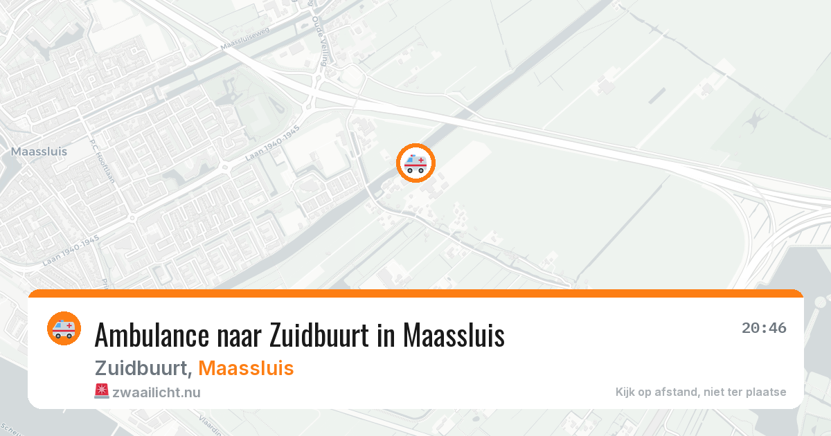 Ambulance naar Zuidbuurt in Maassluis — 11 jul 2026