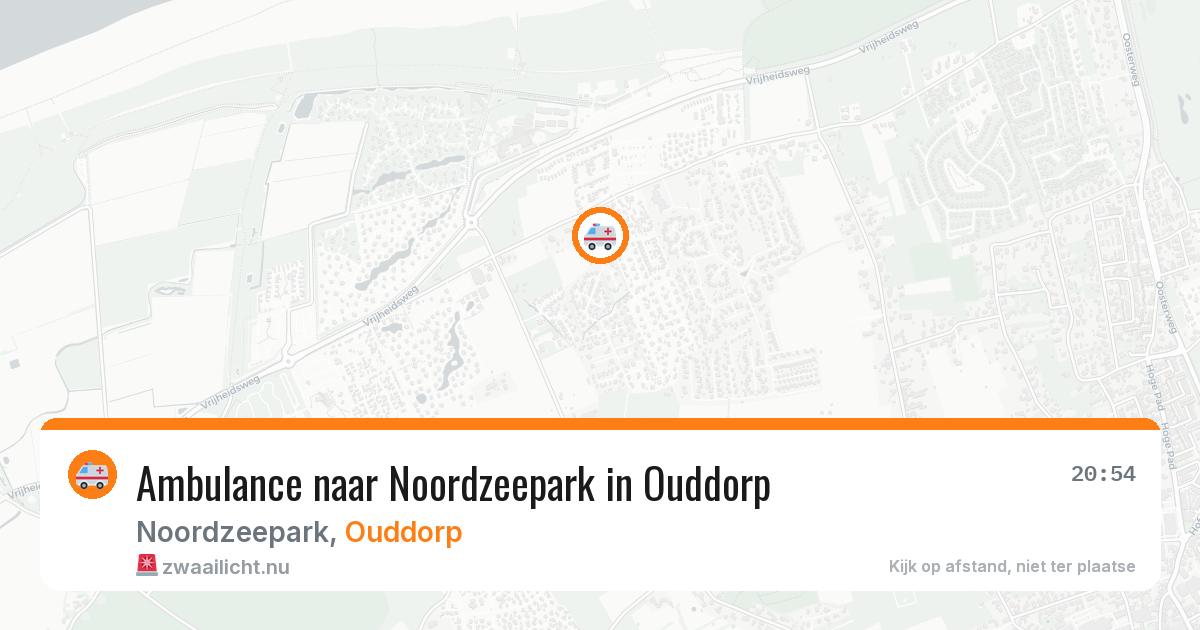 Ambulance naar Noordzeepark in Ouddorp — 16 mei 2026