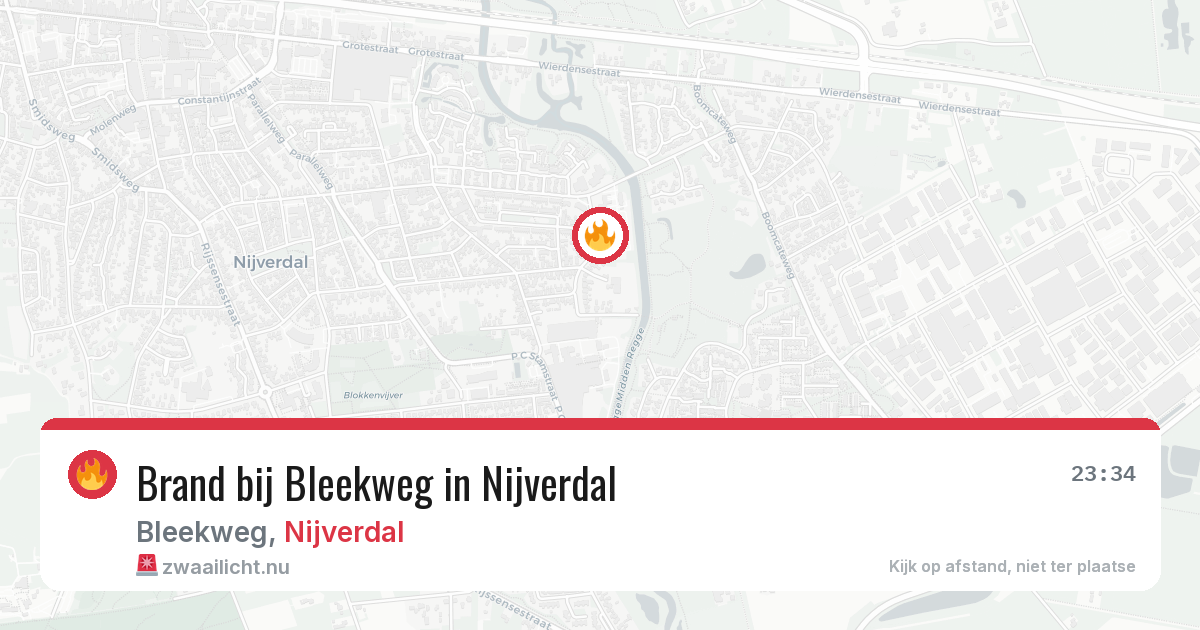 Brand bij Bleekweg in Nijverdal — 30 mei 2026