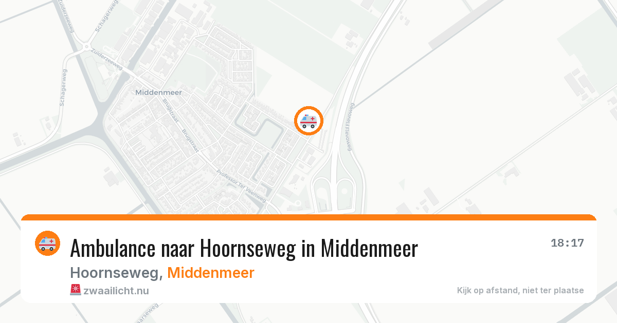 Ambulance naar Hoornseweg in Middenmeer — 13 mei 2026