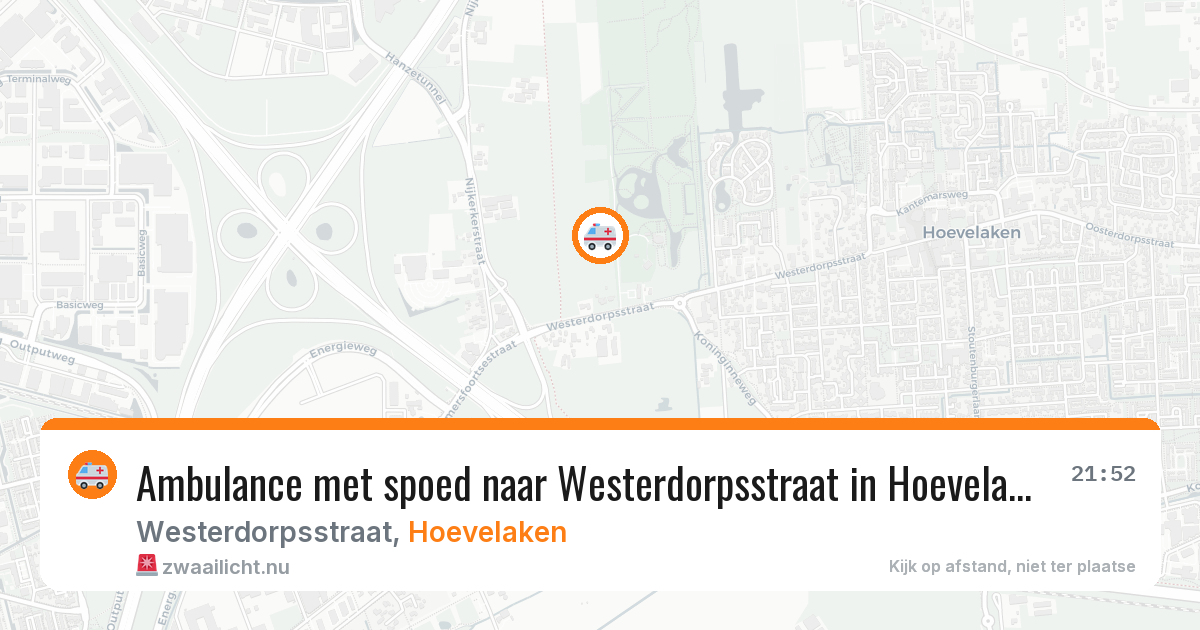 Ambulance met spoed naar Westerdorpsstraat in Hoevelaken — 13 feb 2026
