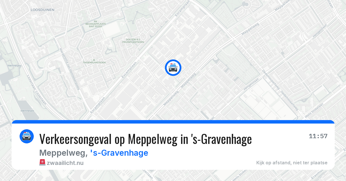 Verkeersongeval op Meppelweg in 's-Gravenhage — 19 mrt 2026