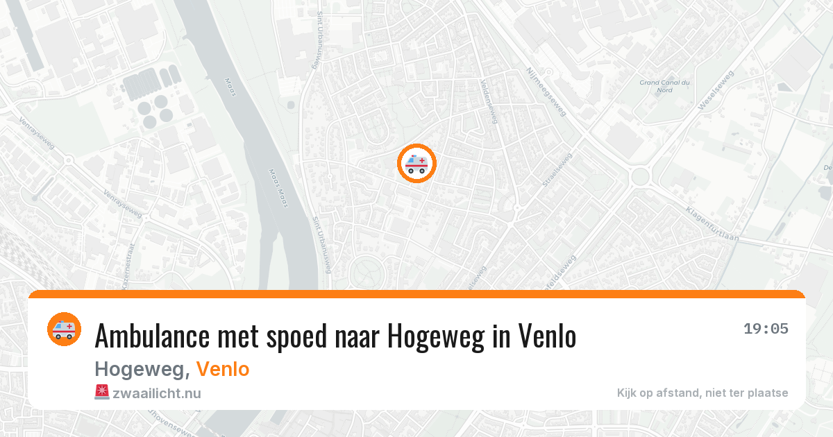 Ambulance met spoed naar Hogeweg in Venlo — 28 mrt 2026