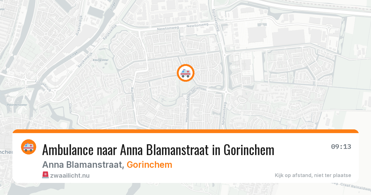 Ambulance naar Anna Blamanstraat in Gorinchem — 17 jul 2026